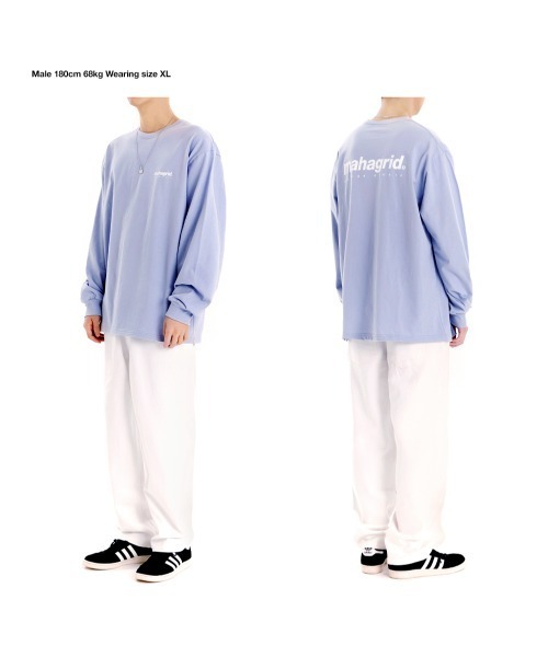 MAHAGRID(マハグリッド)の「【mahagrid】ORIGIN LOGO LS TEE / マハグリッド オリジン ロゴ ロングスリーブ Tシャツ(Tシャツ/カットソー・メンズ・ホワイト/チャコールグレー/ブラック/パープル/ネイビー/オレンジ/ブルー・SMALL/MEDIUM/LARGE/X-LARGE)」の21枚目の写真