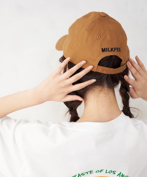 MILKFED.（ミルクフェド）の「PATCH TWILL CAP（キャップ・レディース・ブラック/ベージュ/ネイビー・ONE SIZE）」の9枚目の写真