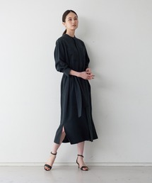 qualite | テンセルツイルシャツワンピース(ワンピース)