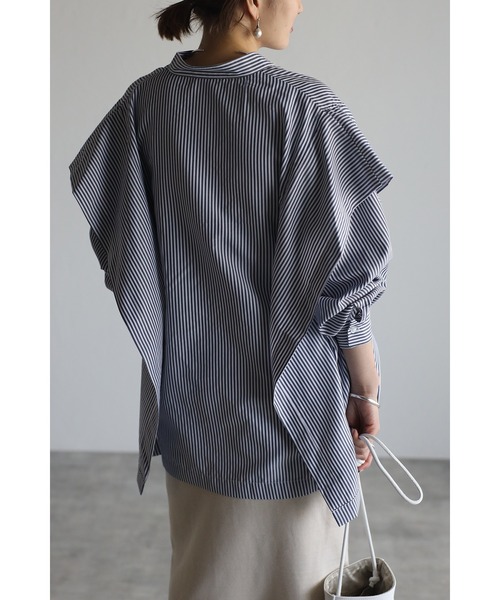 セール】スクエアポンチョシャツ（シャツ/ブラウス）｜Bonjour Sagan