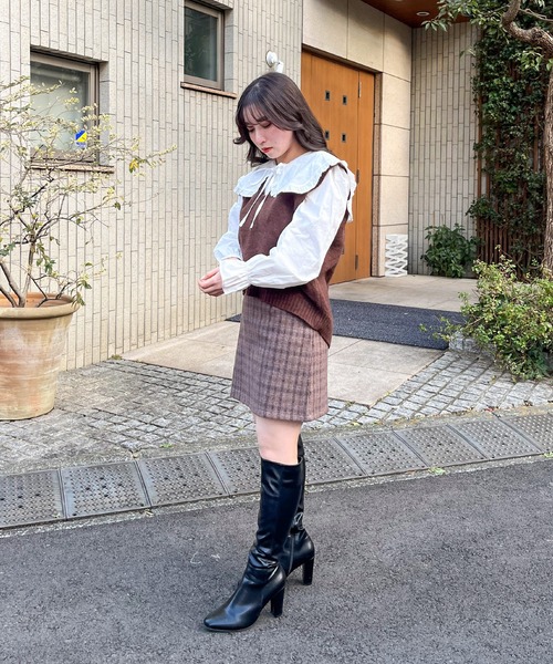 frunco（フランコ）の「襟フリルリボンブラウス（シャツ/ブラウス・レディース・ホワイト/ブルー・FREE）」の11枚目の写真