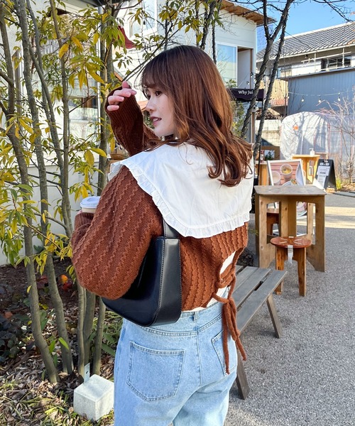 frunco（フランコ）の「襟フリルリボンブラウス（シャツ/ブラウス・レディース・ホワイト/ブルー・FREE）」の10枚目の写真