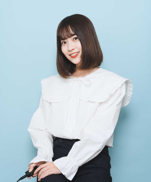 frunco（フランコ）の「襟フリルリボンブラウス（シャツ/ブラウス・レディース・ホワイト/ブルー・FREE）」の21枚目の写真