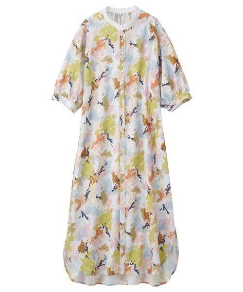 ペイント風プリントワンピース（ワンピース）｜RANAN（ラナン）の