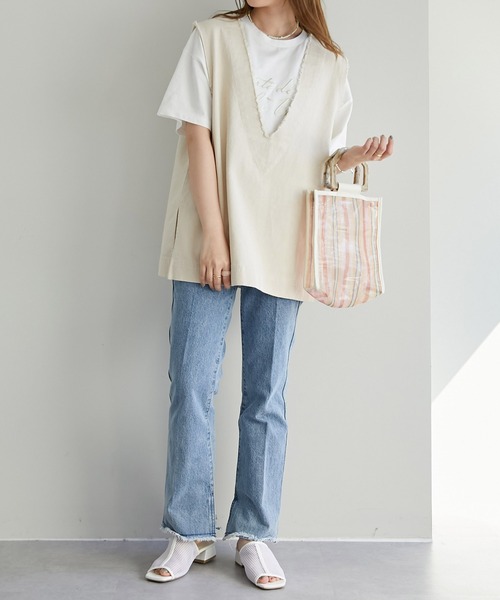 DISCOAT（ディスコート）の「【ZOZO限定】立体プリントロゴTシャツ（Tシャツ/カットソー・レディース・チャコールグレー/ライトグレー/オフホワイト・FREE）」の21枚目の写真