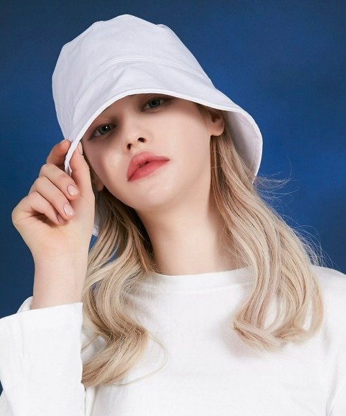 VARZAR(バザール)の「VARZAR(バザール)/Stud drop over fit bucket hat/スタッズ ドロップ オーバーフィット バケットハット(ハット・レディース・ブラック/グレー/ホワイト/ベージュ/グリーン・FREE)」の17枚目の写真