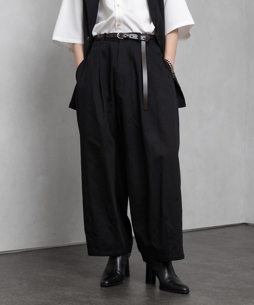 Adoon plain(アドーンプレーン)の「【Adoon plain】バルーンワイドパンツ(その他パンツ・メンズ・ブラック/ベージュ/グレー・SMALL/MEDIUM/LARGE)」の1枚目の写真