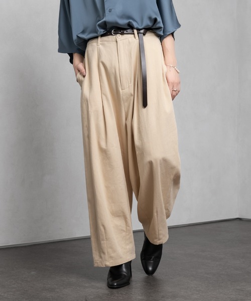 Adoon plain(アドーンプレーン)の「【Adoon plain】バルーンワイドパンツ(その他パンツ・メンズ・ブラック/ベージュ/グレー・SMALL/MEDIUM/LARGE)」の6枚目の写真