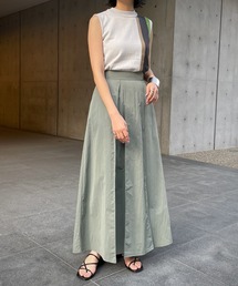 【&g’aime】タックロングスカート