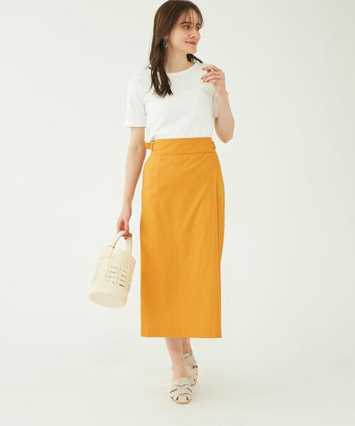 テレコクルーネックプルオーバーカットソー