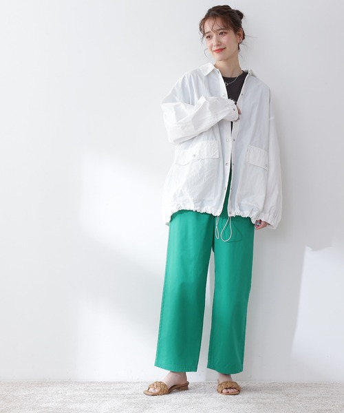 N.(N. Natural Beauty Basic)(エヌエヌナチュラルビューティーベーシック)の「◆ミドルコーチブルゾン(ブルゾン・レディース・オフホワイト/ブルー/レッド・MEDIUM)」の17枚目の写真