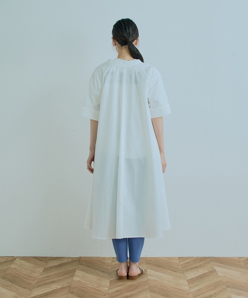 Kelen（ケレン）の「「KELEN/ ケレン」2WAY A LINE SHIRT DRESS "TOWA"（シャツワンピース・レディース・カーキ/オフホワイト/サックスブルー/ブラック・S/M）」の22枚目の写真
