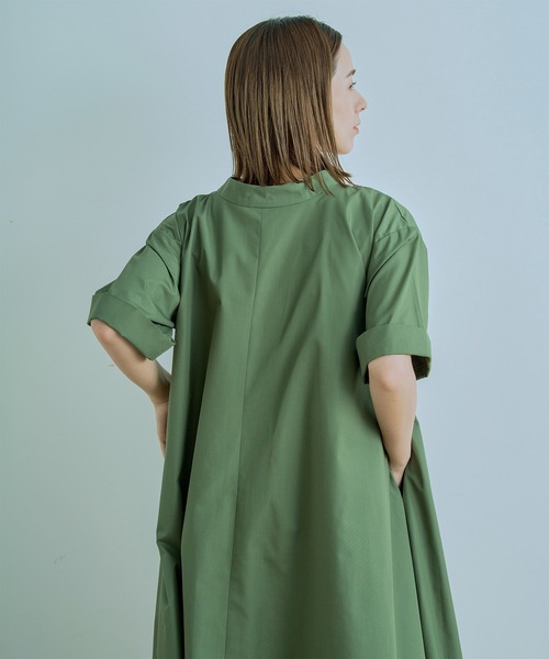 Kelen（ケレン）の「「KELEN/ ケレン」2WAY A LINE SHIRT DRESS "TOWA"（シャツワンピース・レディース・カーキ/オフホワイト/サックスブルー/ブラック・S/M）」の21枚目の写真