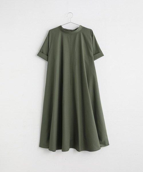 Kelen（ケレン）の「「KELEN/ ケレン」2WAY A LINE SHIRT DRESS "TOWA"（シャツワンピース・レディース・カーキ/オフホワイト/サックスブルー/ブラック・S/M）」の7枚目の写真