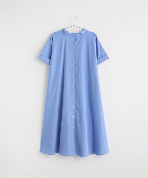 Kelen（ケレン）の「「KELEN/ ケレン」2WAY A LINE SHIRT DRESS "TOWA"（シャツワンピース・レディース・カーキ/オフホワイト/サックスブルー/ブラック・S/M）」の15枚目の写真