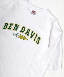 BEN DAVIS/ベンデイビス ビッグシルエット カレッジ スタジアムロゴ ワッペン 刺繍 Tシャツ
