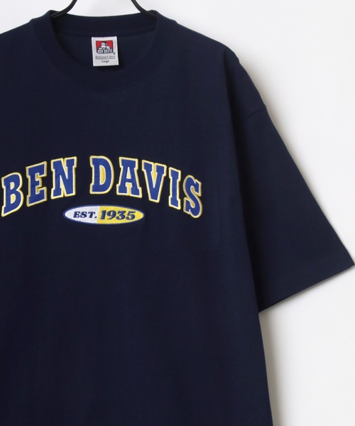 BEN DAVIS(ベンデイビス)の「BEN DAVIS/ベンデイビス ビッグシルエット カレッジ スタジアムロゴ ワッペン 刺繍 Tシャツ(Tシャツ/カットソー・メンズ・ホワイト/チャコールグレー/アッシュグレー/ダークネイビー・M/L/XL)」の11枚目の写真