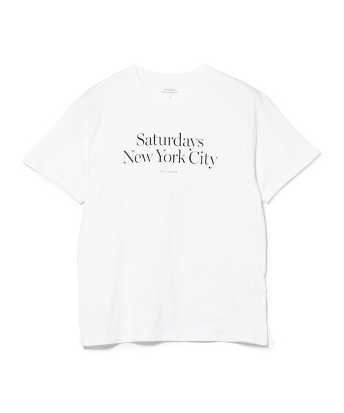 Saturdays NYC（サタデーズ ニューヨークシティ ）の「Saturdays NYC / Miller Standard Tee（Tシャツ/カットソー・メンズ・ホワイト/レッド系その他7/オレンジ・MEDIUM/LARGE/X-LARGE）」の2枚目の写真