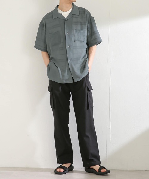 SENSE OF PLACE by URBAN RESEARCH（センスオブプレイスバイアーバンリサーチ）の「リネンレーヨンカーゴパンツ（カーゴパンツ・メンズ・ブラック/オリーブ・MEDIUM/LARGE）」の9枚目の写真