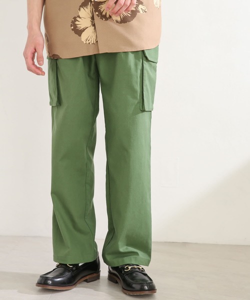 SENSE OF PLACE by URBAN RESEARCH（センスオブプレイスバイアーバンリサーチ）の「リネンレーヨンカーゴパンツ（カーゴパンツ・メンズ・ブラック/オリーブ・MEDIUM/LARGE）」の18枚目の写真