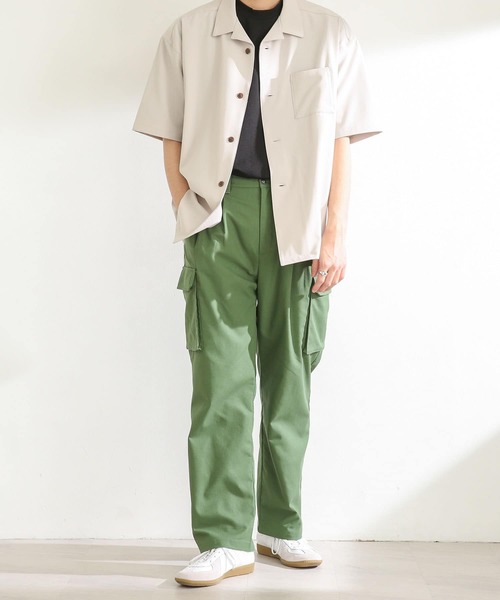 SENSE OF PLACE by URBAN RESEARCH（センスオブプレイスバイアーバンリサーチ）の「リネンレーヨンカーゴパンツ（カーゴパンツ・メンズ・ブラック/オリーブ・MEDIUM/LARGE）」の20枚目の写真