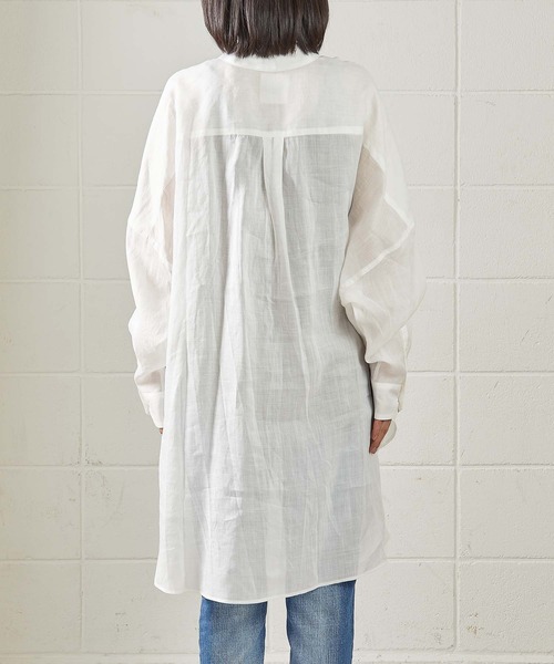 OUVRAGE CLASSE（ウヴラージュクラス）の「ラミービックシャツ（シャツ/ブラウス・レディース・ホワイト/ベージュ/カーキ/ブラック・FREE）」の21枚目の写真