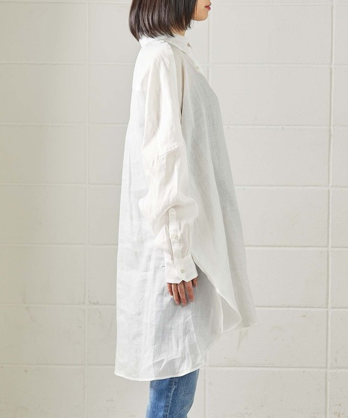 OUVRAGE CLASSE（ウヴラージュクラス）の「ラミービックシャツ（シャツ/ブラウス・レディース・ホワイト/ベージュ/カーキ/ブラック・FREE）」の22枚目の写真