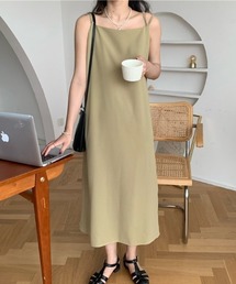 Opinion korean town | YUGA ダブルストラップ　キャミソールワンピース(ワンピース)