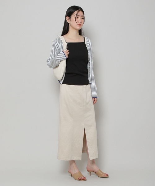 ALAND(エーランド)の「3.3Field Trip/リブキャミTOP 2285626(キャミソール・レディース・ベージュ/アイボリー/ブラック・FREE)」の4枚目の写真