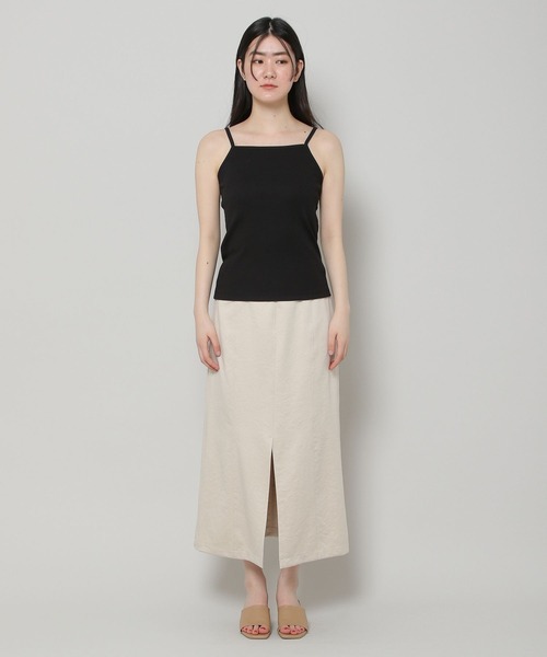 ALAND(エーランド)の「3.3Field Trip/リブキャミTOP 2285626(キャミソール・レディース・ベージュ/アイボリー/ブラック・FREE)」の5枚目の写真