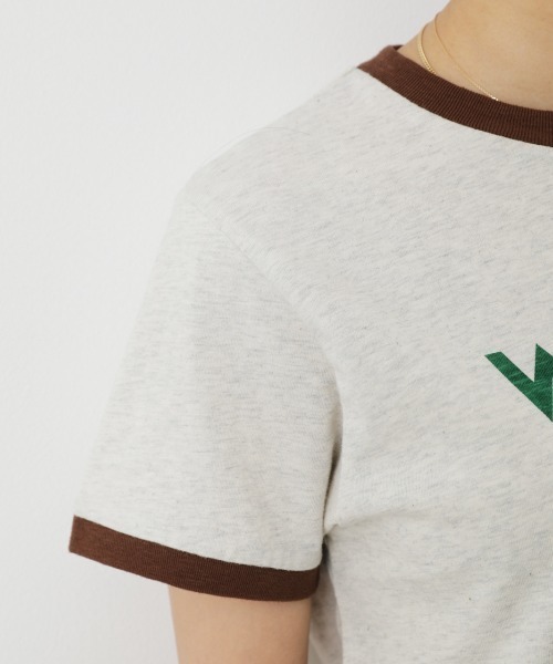 RODEO CROWNS WIDE BOWL（ロデオクラウンズワイドボウル）の「WranglerリンガーTシャツ（Tシャツ/カットソー・レディース・ホワイト/グレー×ホワイト/ブラック・MEDIUM/SMALL）」の13枚目の写真