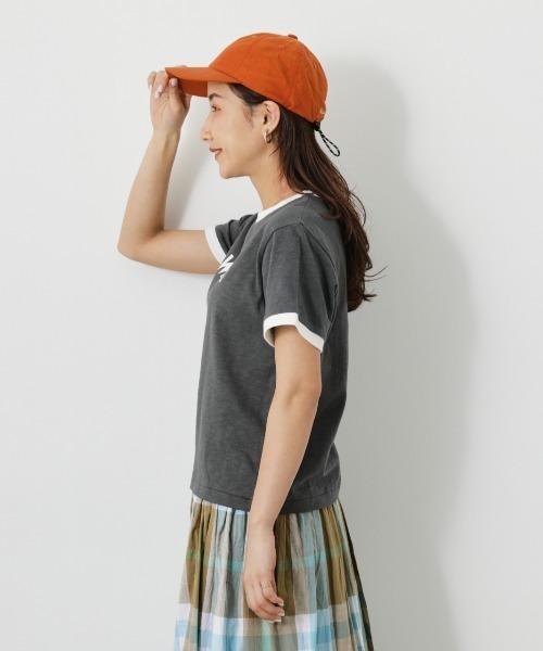 RODEO CROWNS WIDE BOWL（ロデオクラウンズワイドボウル）の「WranglerリンガーTシャツ（Tシャツ/カットソー・レディース・ホワイト/グレー×ホワイト/ブラック・MEDIUM/SMALL）」の18枚目の写真