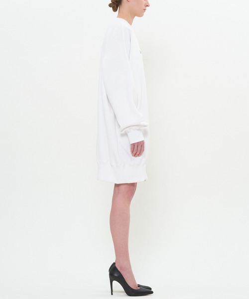 DRESSEDUNDRESSED(ドレスドアンドレスド)の「Logo Embroidered Oversized Sweatshirt(スウェット・メンズ・ホワイト/ブラック・2/4/3)」の7枚目の写真