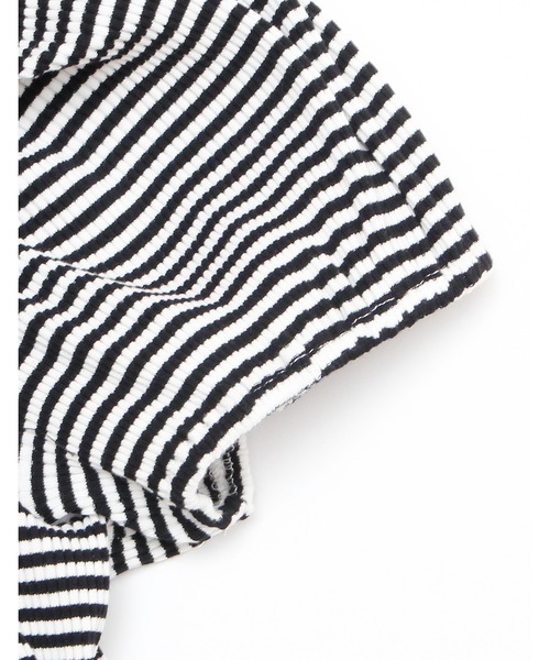 Little sunny bite（リトルサニーバイト）の「Border mini top（Tシャツ/カットソー・レディース・パープル/ブラック/イエロー・FREE）」の12枚目の写真