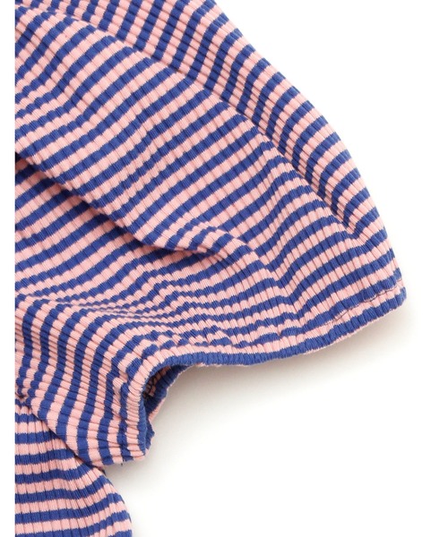 Little sunny bite（リトルサニーバイト）の「Border mini top（Tシャツ/カットソー・レディース・パープル/ブラック/イエロー・FREE）」の17枚目の写真