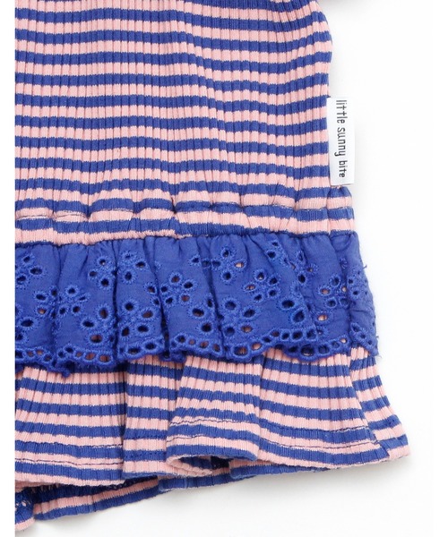 Little sunny bite（リトルサニーバイト）の「Border mini top（Tシャツ/カットソー・レディース・パープル/ブラック/イエロー・FREE）」の18枚目の写真