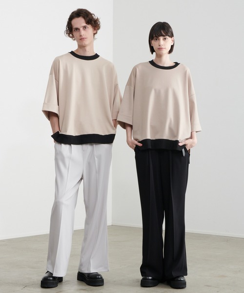 Loose/ルース(ルース)の「ドレープオーバールーズポンチTシャツ【LOOSE×こーき】(Tシャツ/カットソー・メンズ・ブラック/ベージュ・S/M/L)」の7枚目の写真