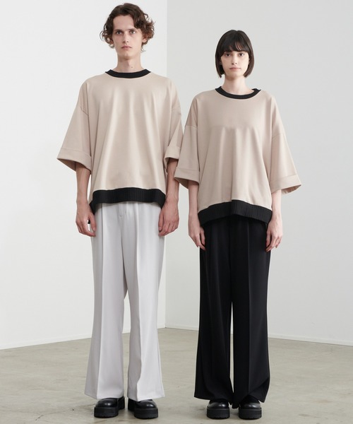 Loose/ルース(ルース)の「ドレープオーバールーズポンチTシャツ【LOOSE×こーき】(Tシャツ/カットソー・メンズ・ブラック/ベージュ・S/M/L)」の8枚目の写真