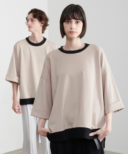 Loose/ルース(ルース)の「ドレープオーバールーズポンチTシャツ【LOOSE×こーき】(Tシャツ/カットソー・メンズ・ブラック/ベージュ・S/M/L)」の11枚目の写真
