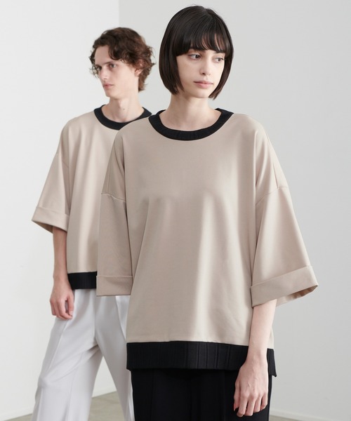 Loose/ルース(ルース)の「ドレープオーバールーズポンチTシャツ【LOOSE×こーき】(Tシャツ/カットソー・メンズ・ブラック/ベージュ・S/M/L)」の14枚目の写真