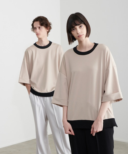 Loose/ルース(ルース)の「ドレープオーバールーズポンチTシャツ【LOOSE×こーき】(Tシャツ/カットソー・メンズ・ブラック/ベージュ・S/M/L)」の15枚目の写真