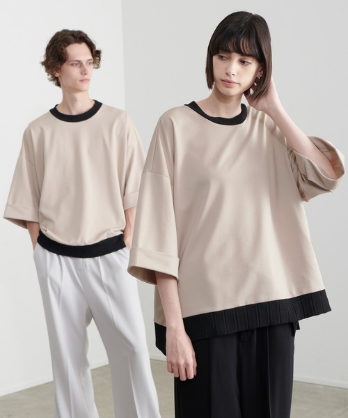 Loose/ルース(ルース)の「ドレープオーバールーズポンチTシャツ【LOOSE×こーき】(Tシャツ/カットソー・メンズ・ブラック/ベージュ・S/M/L)」の16枚目の写真