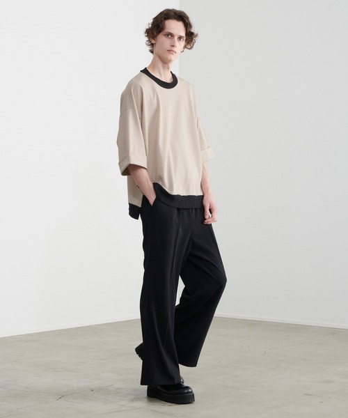 Loose/ルース(ルース)の「ドレープオーバールーズポンチTシャツ【LOOSE×こーき】(Tシャツ/カットソー・メンズ・ブラック/ベージュ・S/M/L)」の18枚目の写真