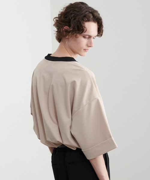 Loose/ルース(ルース)の「ドレープオーバールーズポンチTシャツ【LOOSE×こーき】(Tシャツ/カットソー・メンズ・ブラック/ベージュ・S/M/L)」の22枚目の写真