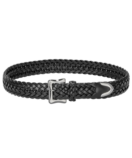 J&M Davidson（ジェイアンドエムデヴィッドソン）の「J&M DAVIDSON ENVELOPE BUCKLE TIP END ジェイアンドエムデヴィッドソン エンベロープバックルチップエンド 30mm 編み込み ベルト（ベルト・メンズ・タン/ブラウン/ブラック×シルバー/ネイビー・36/34/30/32/38/28）」の12枚目の写真