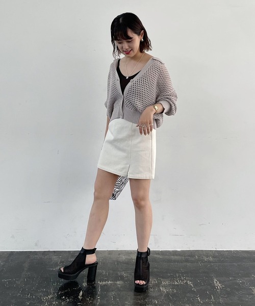 PAGEBOY（ページボーイ）の「パイピングカップ付きキャミソール（キャミソール・レディース・ブラック/ブラウン/オフホワイト/ブルー・FREE）」の19枚目の写真