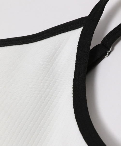 PAGEBOY（ページボーイ）の「パイピングカップ付きキャミソール（キャミソール・レディース・ブラック/ブラウン/オフホワイト/ブルー・FREE）」の13枚目の写真