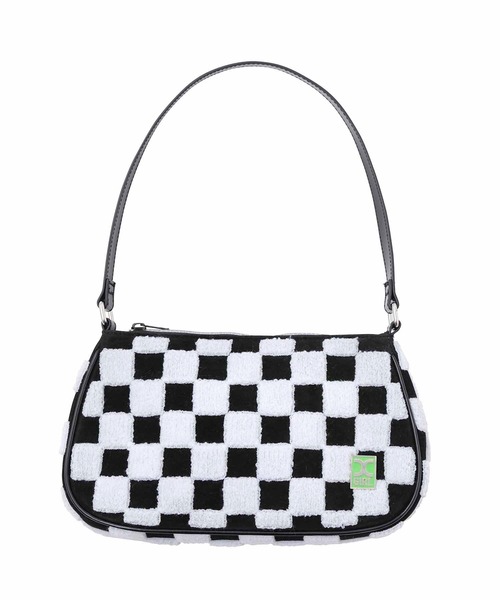X-girl(エックスガール)の「CHECKERED HANDBAG(ハンドバッグ・レディース・ホワイト/ブラック・ONE SIZE)」の14枚目の写真