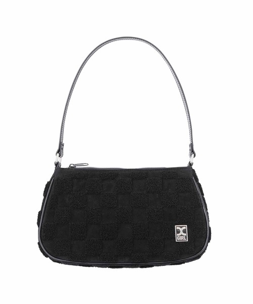 X-girl(エックスガール)の「CHECKERED HANDBAG(ハンドバッグ・レディース・ホワイト/ブラック・ONE SIZE)」の15枚目の写真