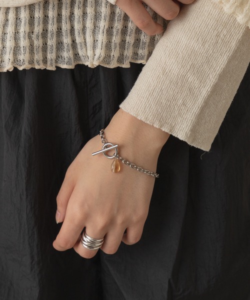 Kastane(カスタネ)の「【fiw.】Birth stone bracelet(ブレスレット・レディース・イエロー/その他/サックスブルー/バーガンディー/ブルー/オレンジ/グレー/グリーン系その他/パープル/クリア/スカイブルー/ミント・FREE)」の15枚目の写真
